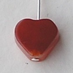 Hartje Plat. 14mm. Red Agate.