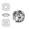 SWAROVSKI ELEMENTS Swarovski Vierkant. 4470-10mm. Crystal. Pointed Back.