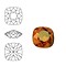 SWAROVSKI ELEMENTS Swarovski Vierkant. 4470-10mm. Crystal Copper. Pointed Back.