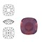 SWAROVSKI ELEMENTS Swarovski Vierkant. 4470-10mm. Cyclamen Opal. Pointed Back.