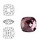 SWAROVSKI ELEMENTS Swarovski Vierkant. 4470-10mm. Crystal Antique Pink. Pointed Back.