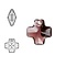 SWAROVSKI ELEMENTS Swarovski pendant Kruis. 20mm. Burgundy.