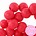 Houten kraal. 10mm. Rood.