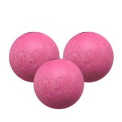 Houten kraal. 11mm. Pink. per 10 stuks