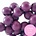 Houten kraal. 10mm. Flint Purple.