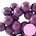 Houten kraal. 6mm. Flint Purple.