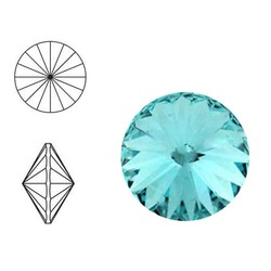 SWAROVSKI ELEMENTS Rivoli steen. MM12.0. 12mm. Light Turquoise.