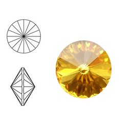 SWAROVSKI ELEMENTS Rivoli steen. MM12.0. 12mm. Sunflower.