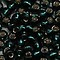 PRACHT Rocailles. Emerald Groen met zilverkern. 4,5mm. ca. 17 gram voor