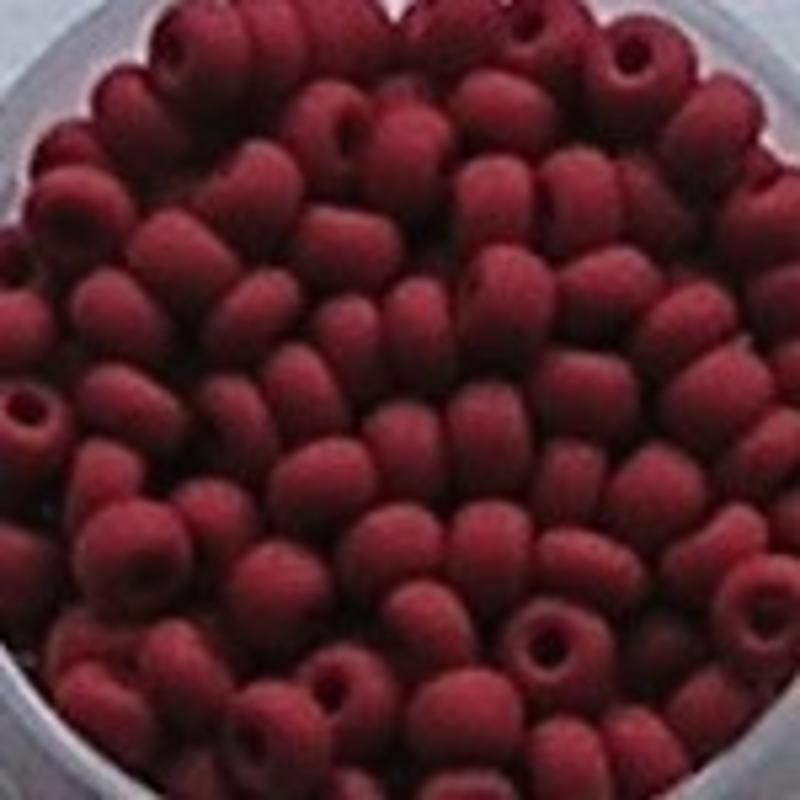 PRACHT Rocailles. Mat Rood. 4,5mm. Mooi tussenkraaltje. ca. 17 gram voor