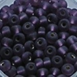 PRACHT Rocailles. Zilverkern mat Amethist. 4,5mm. Mooi tussenkraaltje. ca. 17 gram voor