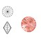 SWAROVSKI ELEMENTS Rivoli puntsteen. MM14.0. 14mm. Rose Peach.