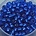 PRACHT Rocailles. Zilverkern mat Blauw. 4,5mm. Mooi tussenkraaltje. ca. 17 gram voor