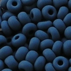 PRACHT Rocailles. Mat Opaque Blauw. 4,5mm. Mooi tussenkraaltje. ca. 17 gram voor