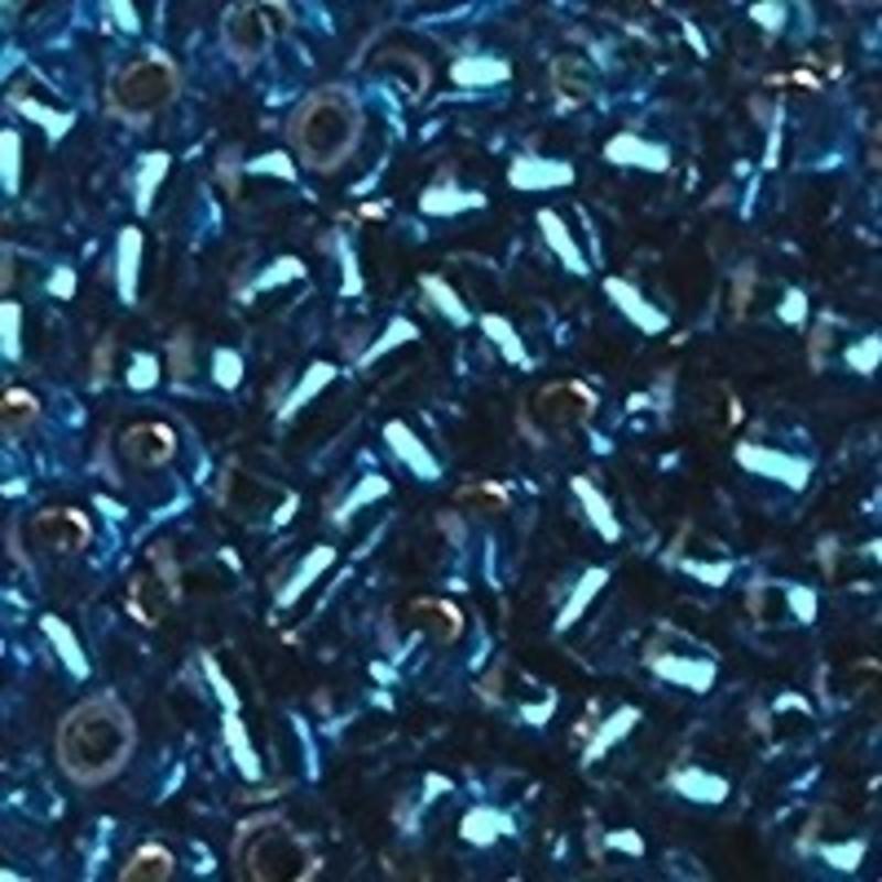 PRACHT Rocailles met zilverkern Blauw. 2.6mm. Hoge kwaliteit ca. 17 gram voor