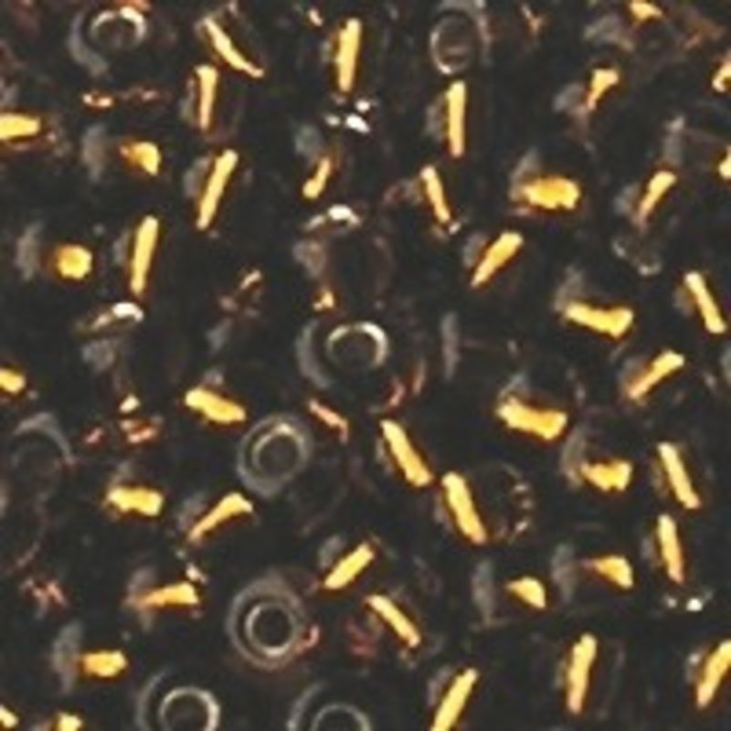 PRACHT Rocailles met zilverkern Topaas. 2.6mm. Hoge kwaliteit ca. 17 gram voor