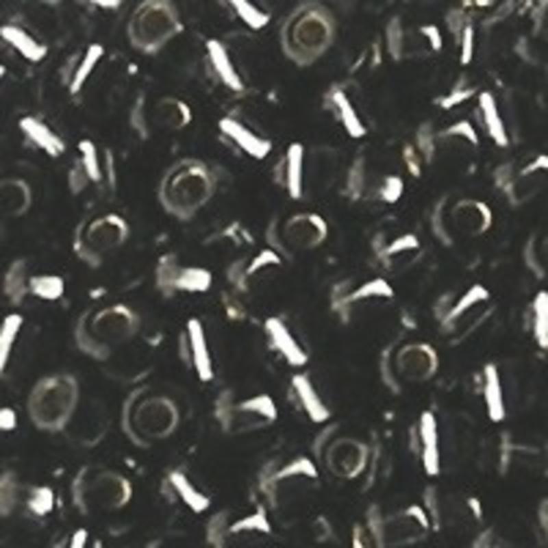 PRACHT Rocailles met zilverkern Black Diamond. 2.6mm. Hoge kwaliteit ca. 17 gram voor