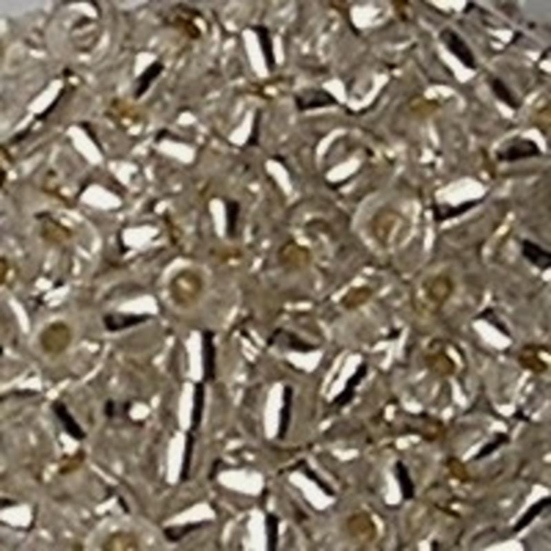 PRACHT Rocailles met zilverkern Crystal. 3.5mm. Hoge kwaliteit ca. 17 gram voor