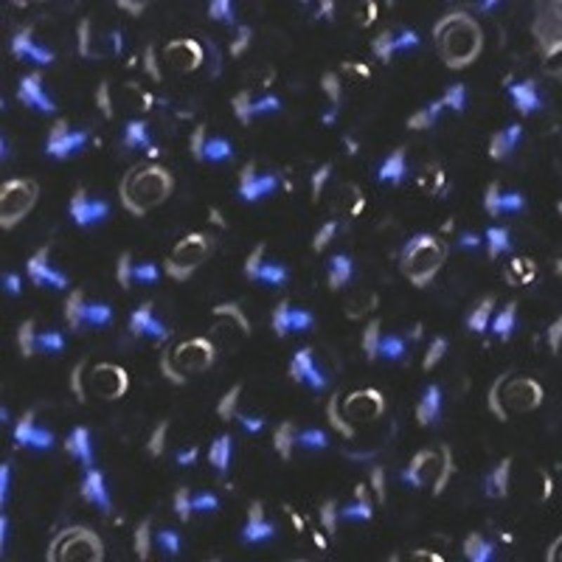 PRACHT Rocailles met zilverkern Donker Blauw. 3.5mm. Hoge kwaliteit ca. 17 gram voor