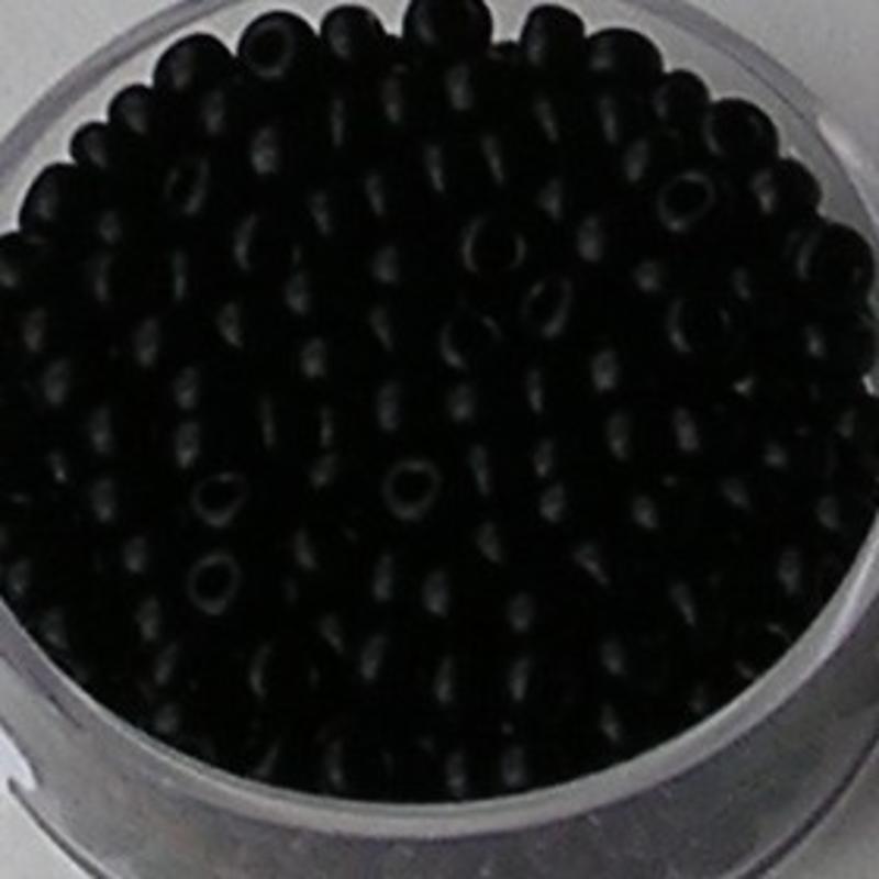 PRACHT Rocailles Opaque Zwart. 2.6mm. Hoge kwaliteit ca. 17 gram voor