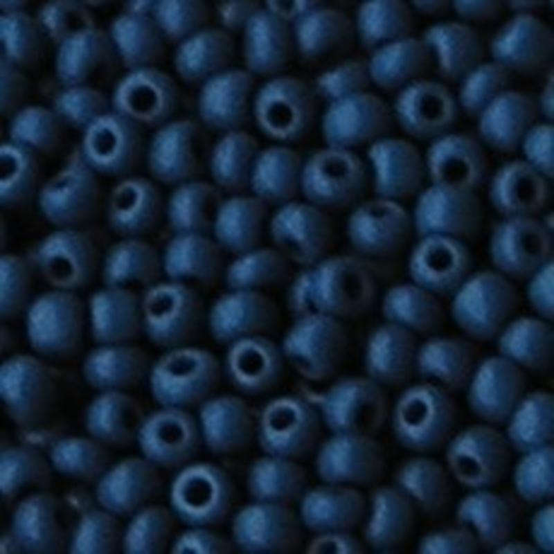 PRACHT Rocailles Opaque Blauw. 2.6mm. Hoge kwaliteit ca. 17 gram voor
