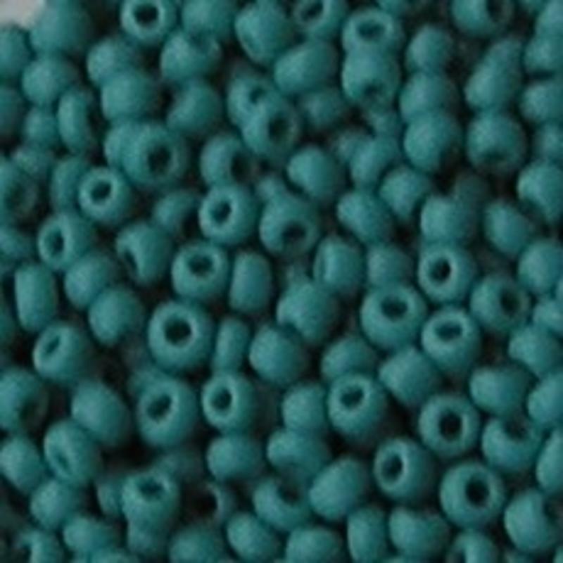 PRACHT Rocailles Opaque Zeeblauw. 2.6mm. Hoge kwaliteit ca. 17 gram voor
