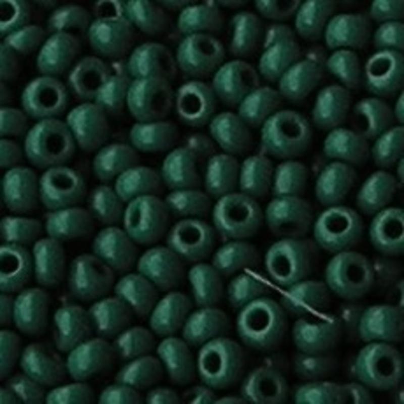 PRACHT Rocailles Opaque Groen. 2.6mm. Hoge kwaliteit ca. 17 gram voor