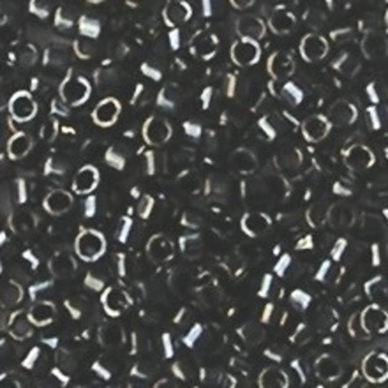 MIYUKI KRALEN Delica Beads. Tube 7.2 gram. Metallic DK Steel.