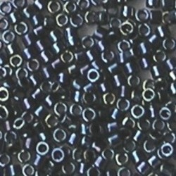 MIYUKI KRALEN Delica Beads. Tube 7.2 gram. Gunmetal Iris.