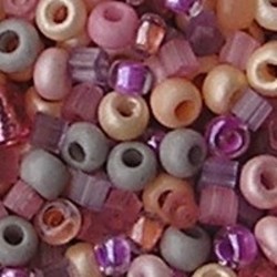PRACHT Rocaillesmix. 2.6mm en 2x2mm. Hoge kwaliteit ca. 17 gram Fantasycolors voor