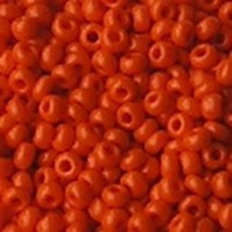 PRACHT Rocailles Opaque Oranje. 2.6mm. Hoge kwaliteit ca. 17 gram voor