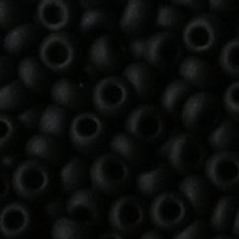 PRACHT Rocailles Mat Opaque Zwart. 2.6mm. Hoge kwaliteit ca. 17 gram voor