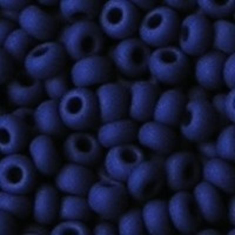 PRACHT Rocailles Mat Opaque Koningsblauw. 2.6mm. Hoge kwaliteit ca. 17 gram voor