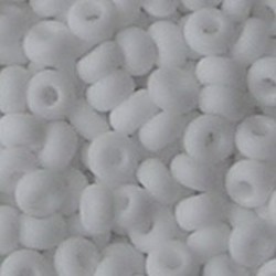 PRACHT Rocailles Mat Opaque Wit. 2.6mm. Hoge kwaliteit ca. 17 gram voor