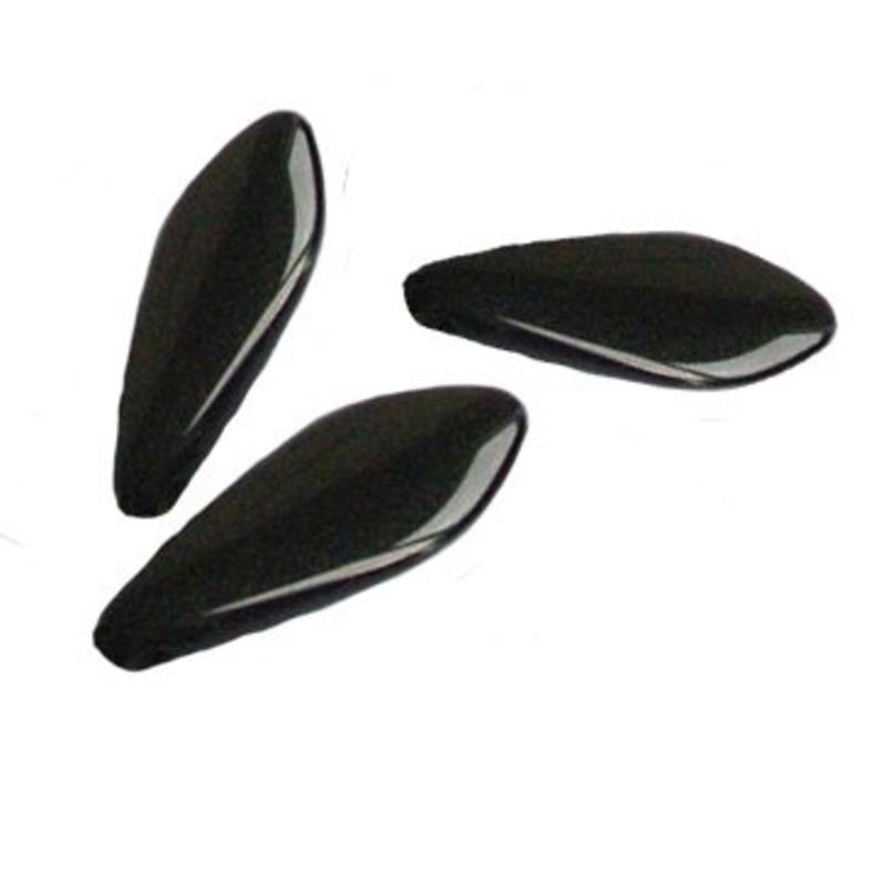 Dagger bead. 5x16mm. Jet. 100 stuks voor