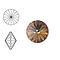 SWAROVSKI ELEMENTS Swarovski Rivoli steen SS39. 8mm. L. Col. Topaz