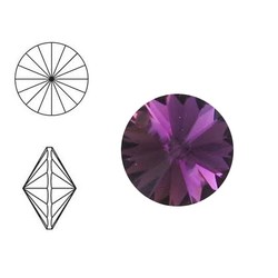 SWAROVSKI ELEMENTS Swarovski Rivoli steen  SS39. 8mm. Amethyst.