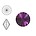 SWAROVSKI ELEMENTS Swarovski Rivoli steen  SS39. 8mm. Amethyst.
