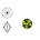 SWAROVSKI ELEMENTS Swarovski Rivoli steen. SS39. 8mm. Olivine.