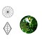SWAROVSKI ELEMENTS Swarovski Rivoli steen. SS39. 8mm. Peridot.