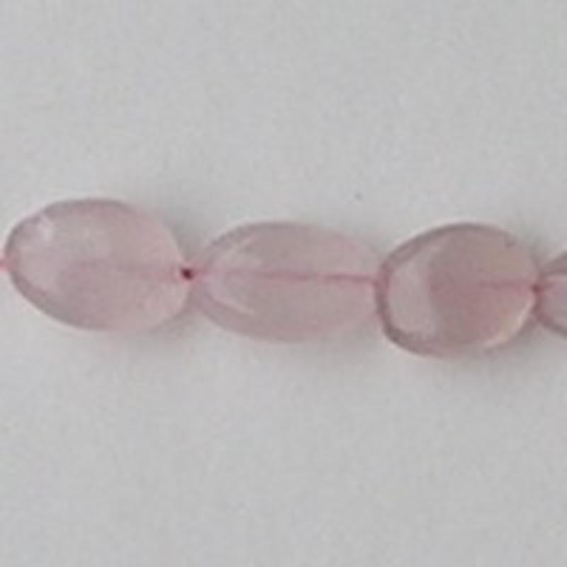 Rose Quartz. Kraaltje. Ovaal. 8x11mm.