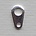 Silverplated Tabje. 7mm. Te gebruiken met een lobster sluiting.