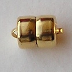 Magneetsluiting. Goldplated. 7.5x12.5 mm. niet voor mensen met pacemaker