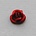 Metalen Roosje. 8mm. Rood.