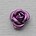 Metalen Roosje. Lila. 6mm.