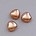 Parel Heart. Sandy Brown. 8mm.