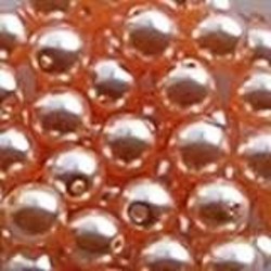 Glasparel. Apricot. 6mm. 55 pieces for