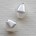 Glasparel. 6mm. Pyramide. Wit.Tsjechisch.