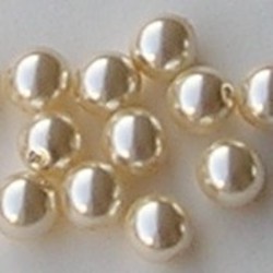 Glasparel. Cream. 4mm. 100 stuks voor