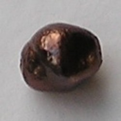 Glasparel Ice Pearl Fantasie. 11x13mm. Brown.